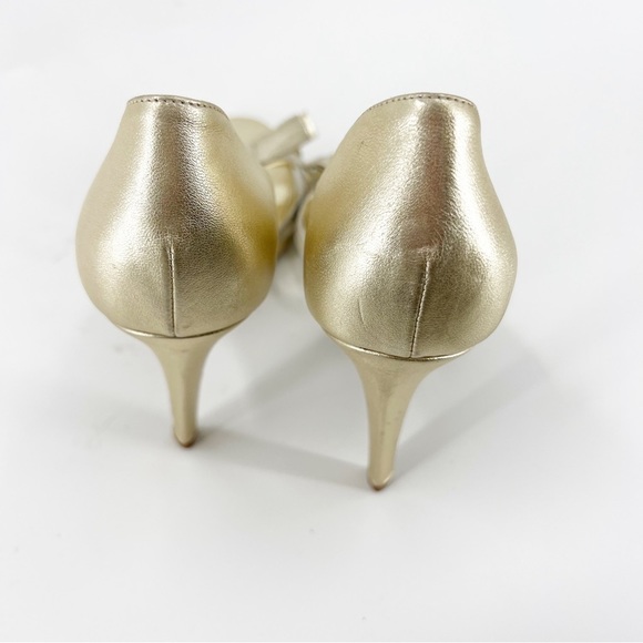 Pre loved SERGIO ROSSI CHAMPAGNE HEELS SIZE 40 - Picture 3 of 7